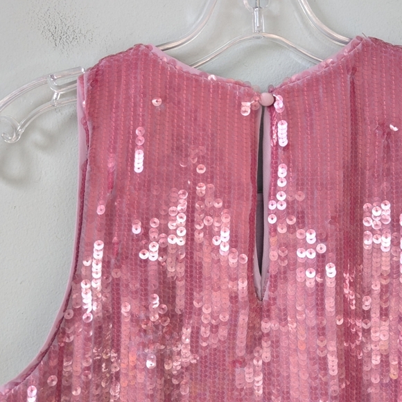 J.Crew Collection Pink Mauve Sequin Shell Tank Top - Picture 10 of 10